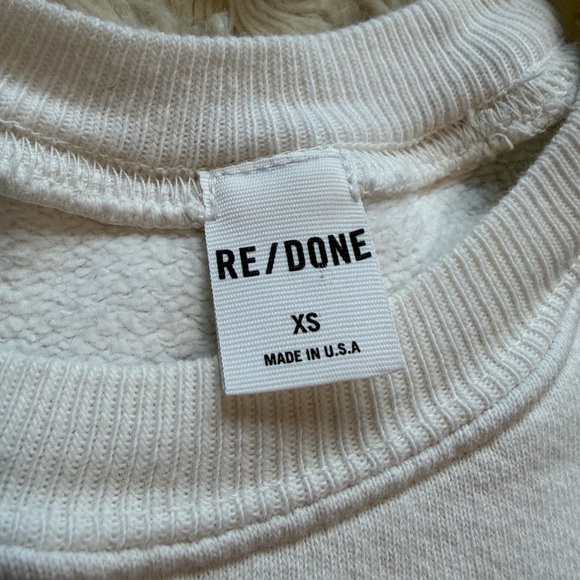 Re/Done Beatles I Want to Hold Your Hand Classic Raglan Crewneck Sweatshirt - Picture 2 of 3